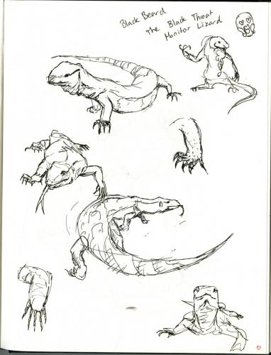 Sketchbook Page - Lizards
